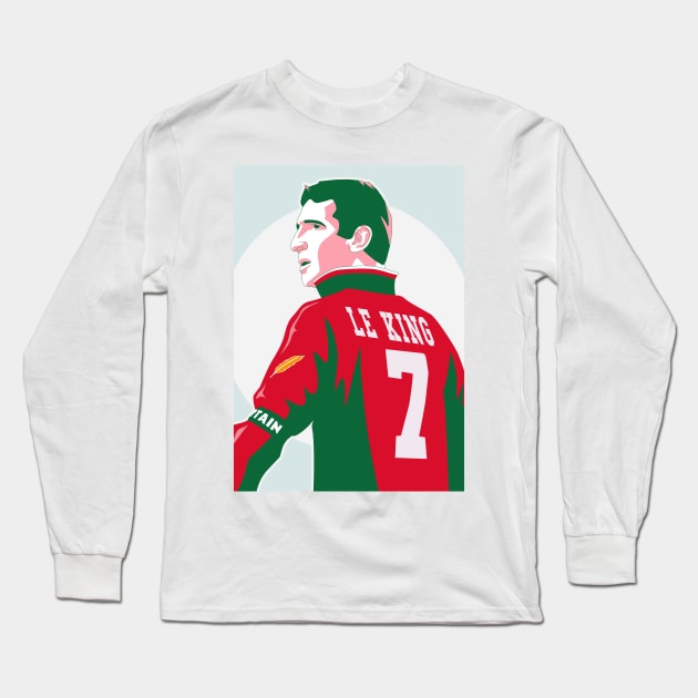 Cantona 7 Le King Manchester Home Long Sleeve T-Shirt by Culture-Factory